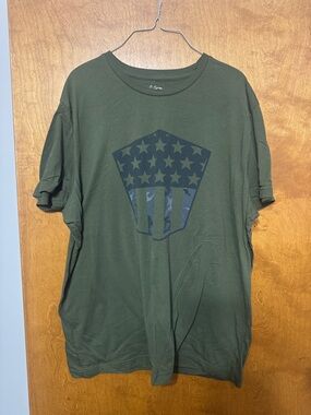 City Streets Olive Green Short Sleeve Graphic Tee